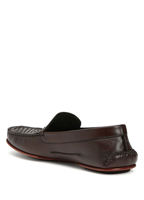 Kahverengi Erkek Deri Loafer - Görsel 4