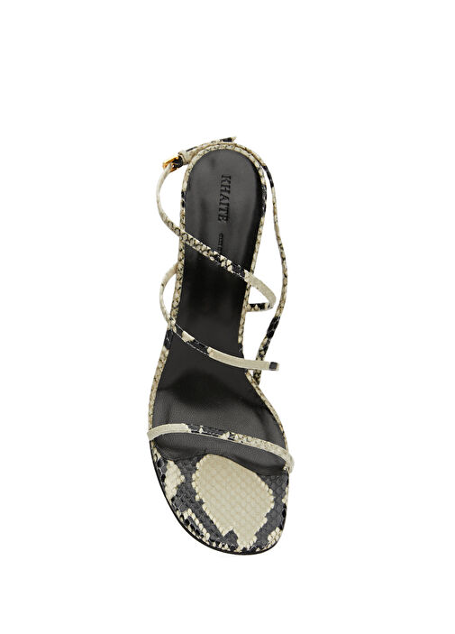 Loop Yılan Derisi Desenli Kadın Sandalet - Görsel 5