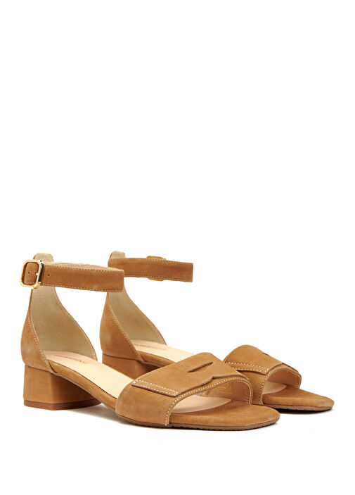 Camel Kadın Süet Sandalet - Görsel 3