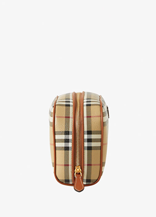 Burberry Bej Kadın Cosmetic Medium Travel Pouch Kadın Bej Seyahat