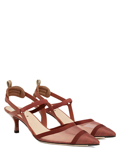 Bordo Topuklu Ayakkabı - Görsel 3