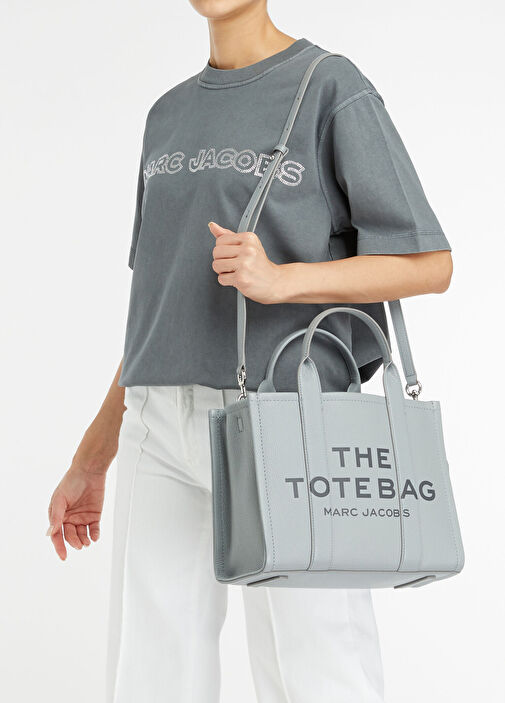 Marc Jacobs - Medium Tote Koyu Gri Kadın Deri Alışveriş Çantası