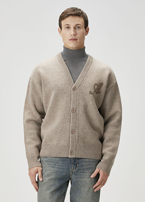 トップス 2022aw stone  wool cardigan AW07 STONE ISLAND HEAVY KNIT WOOL CARDIGAN (L) - Jazzy Badger