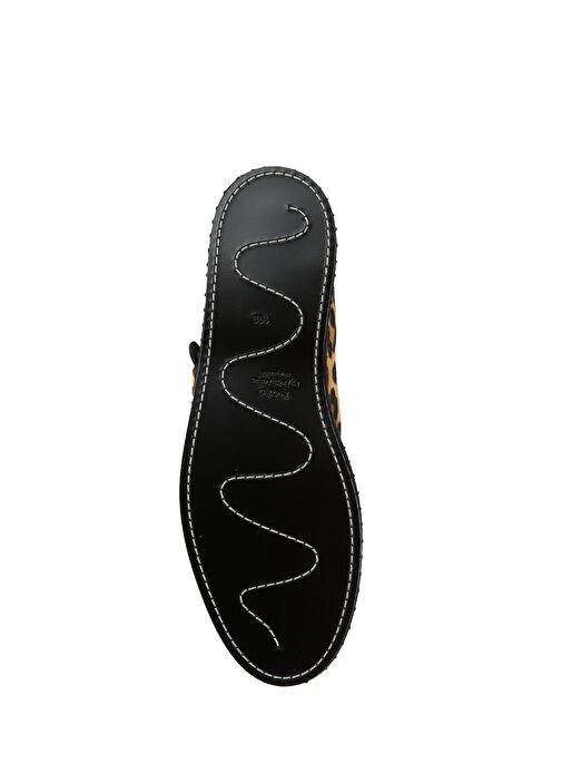 Leopar Desenli Deri Babet - Görsel 6