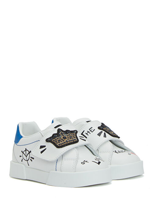 Dolce&gabbana Dolce&gabbana Çok Renkli Mavi Çok Renkli Erkek Çocuk Deri sneaker | Beymen Çok Renkli Mavi - 3. görsel