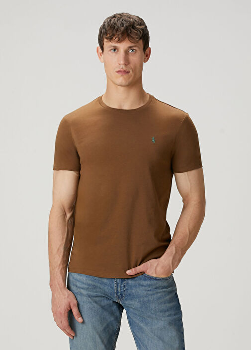 Polo Ralph Lauren Kahverengi Erkek Kahverengi Basic T-shirt