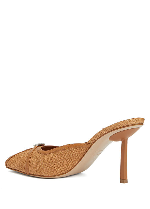 Vittoria Koyu Kahverengi Kadın Terlik - Görsel 4