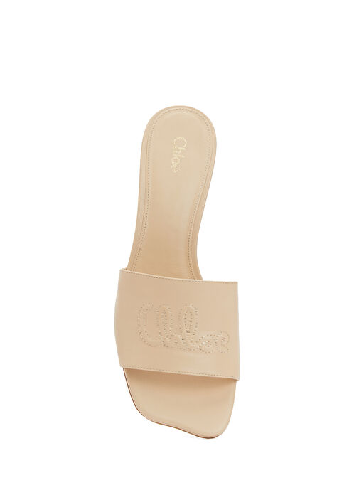 Flower Bej Kadın Terlik - Görsel 5