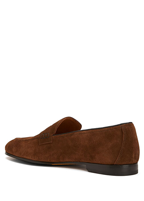 Kahverengi Erkek Deri Loafer - Görsel 4