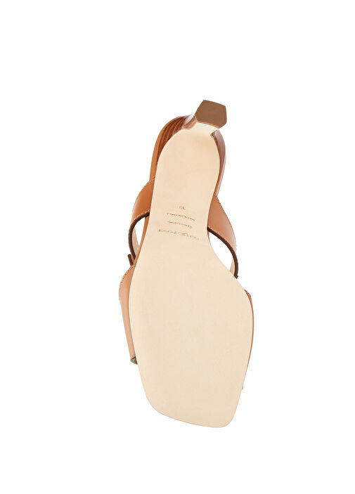 Bej Kadın Deri Terlik - Görsel 6