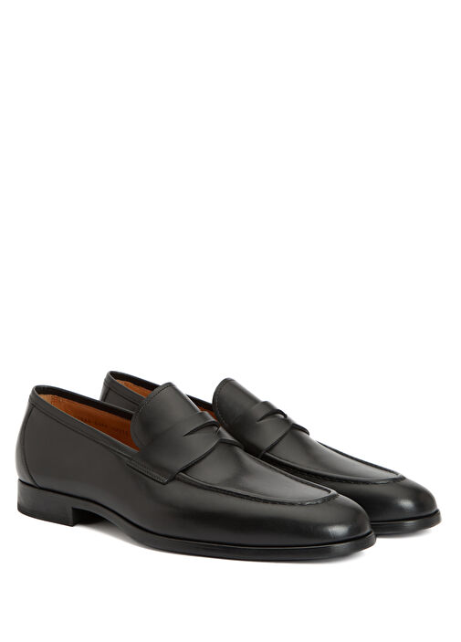 Siyah Erkek Deri Loafer - Görsel 3