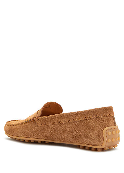 Taba Kadın Süet Loafer - Görsel 4
