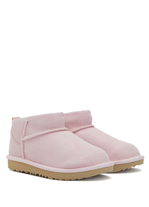 Classic Ultra Mini Dazzle Pembe Kız Çocuk Süet Bot - Görsel 3