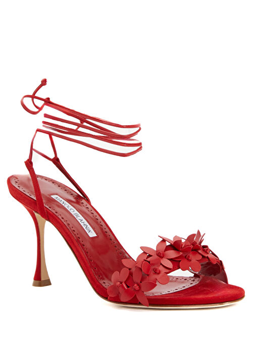 Anista Kırmızı Kadın Deri Sandalet - Görsel 3