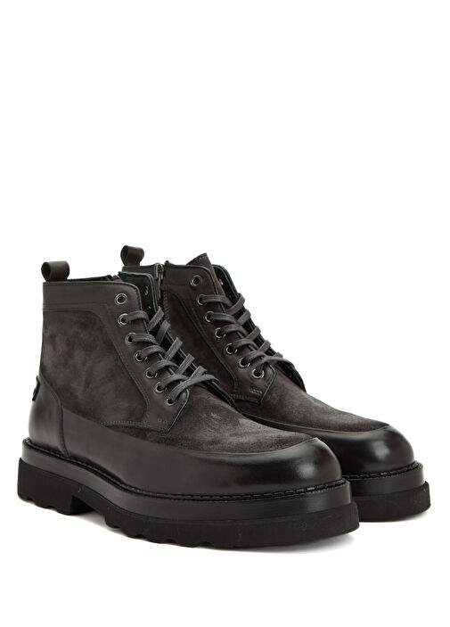 Antrasit Erkek Süet Detaylı Bot - Görsel 3