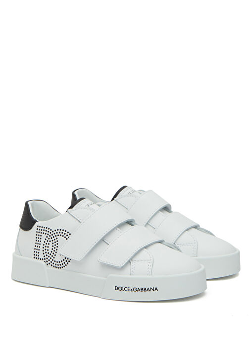 Beyaz Erkek Çocuk Deri Sneaker - Görsel 3