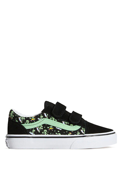 Old Skool Siyah Yeşil Unisex Çocuk Sneaker - Görsel 2