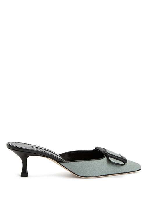 Yeşil Kadın Deri Terlik - Görsel 2