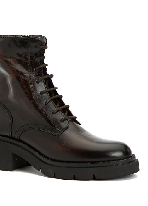 Kahverengi Kadın Deri Bot - Görsel 7