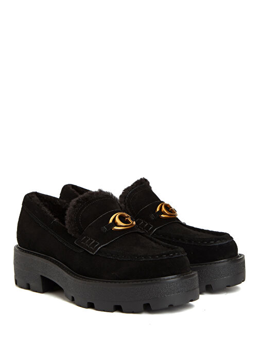 Yanikay Siyah Kadın Süet Ayakkabı - Görsel 3