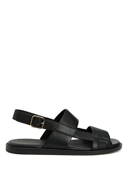 Elisio Siyah Erkek Deri Sandalet - Görsel 2