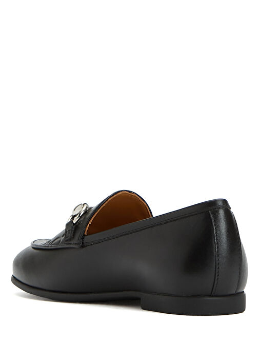 Siyah Erkek Çocuk Deri Loafer - Görsel 4