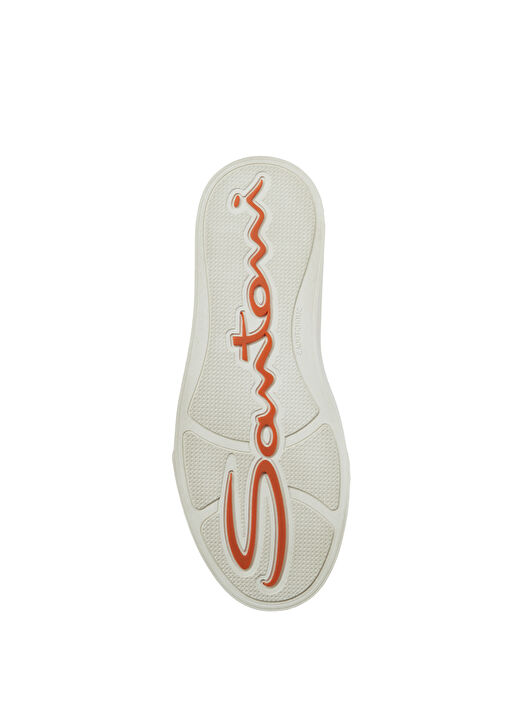 Santoni Santoni Kahverengi Dokulu Erkek Deri Sneaker | Beymen Kahverengi - 6. görsel