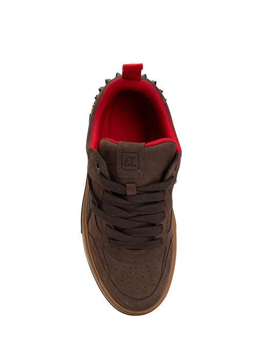 Astroloubi Kahverengi Erkek Deri Sneaker - Görsel 5