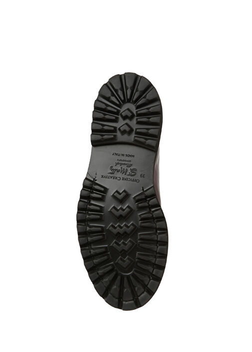 Koyu Kahverengi Kadın Deri Loafer - Görsel 6