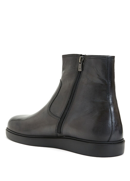 Antrasit Erkek Deri Bot - Görsel 4
