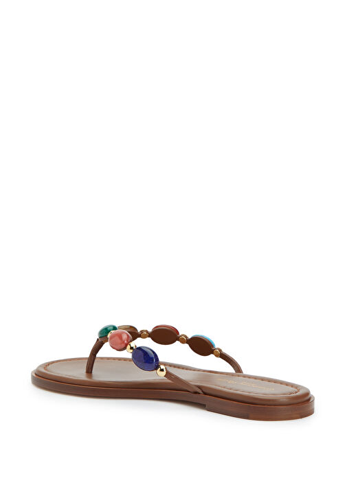 Shanti Thong Taba Kadın Deri Terlik - Görsel 4