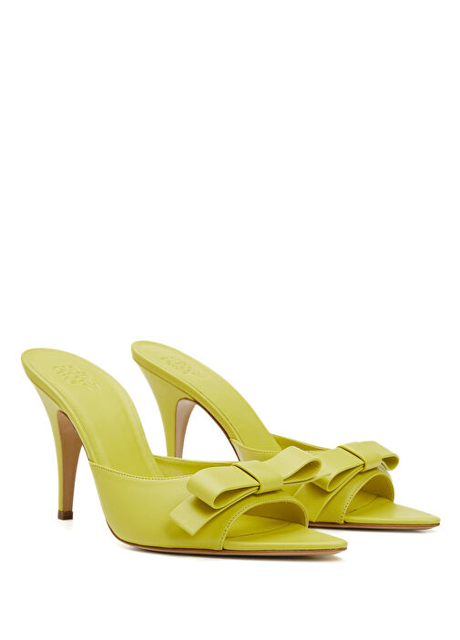 Honorine Yeşil Kadın Deri Terlik - Görsel 3