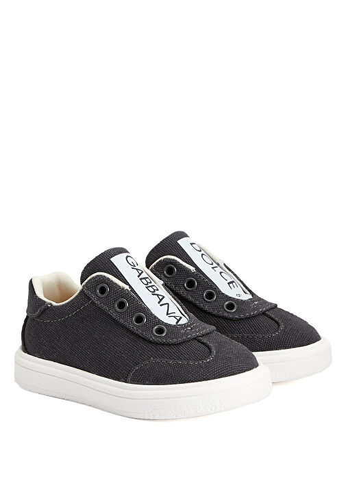 Gri Logolu Erkek Çocuk Sneaker - Görsel 3