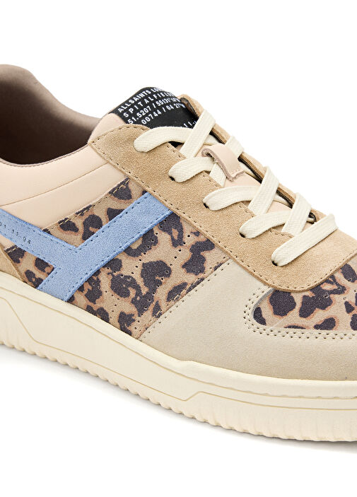 Vix Leopar Desenli Kadın Süet Sneaker - Görsel 6