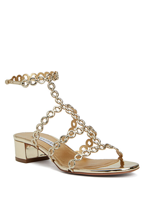 Infinity Chain Gold Kadın Sandalet - Görsel 3