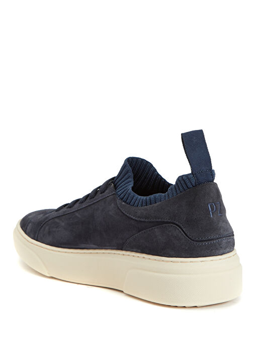 Lacivert Erkek Deri Sneaker - Görsel 4