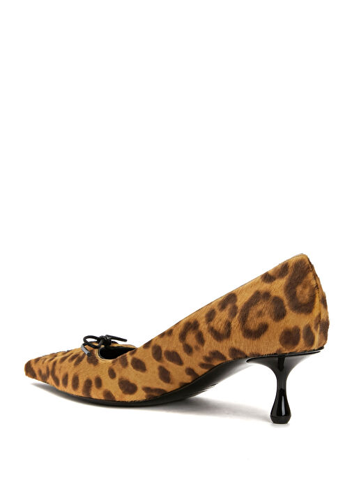 Scarlett Leopar Desenli Süet Stiletto - Görsel 4