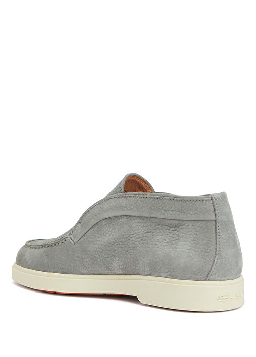 Gri Kadın Deri Loafer - Görsel 4