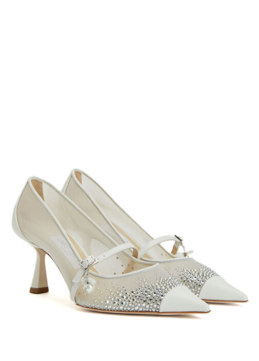 Aren Beyaz Topuklu Ayakkabı - Görsel 3
