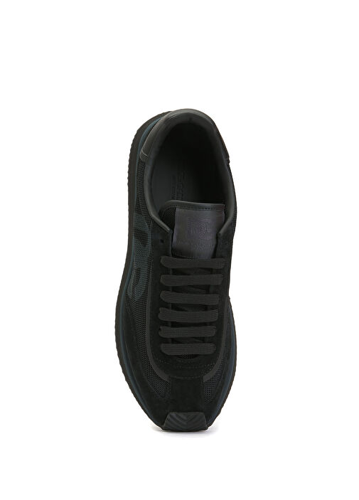 Siyah Erkek Deri Sneaker - Görsel 5