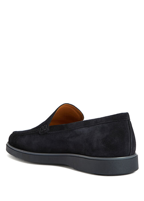 Lacivert Erkek Süet Loafer - Görsel 4