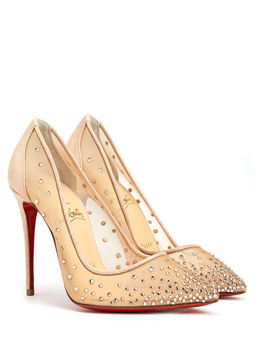 Follies Nude Mikro Taş İşlemeli Stiletto - Görsel 3
