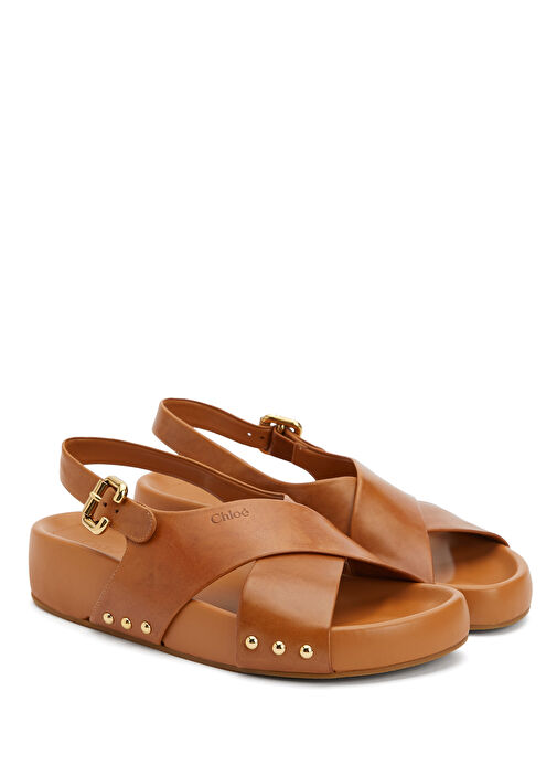 Mae Taba Kadın Deri Sandalet - Görsel 3