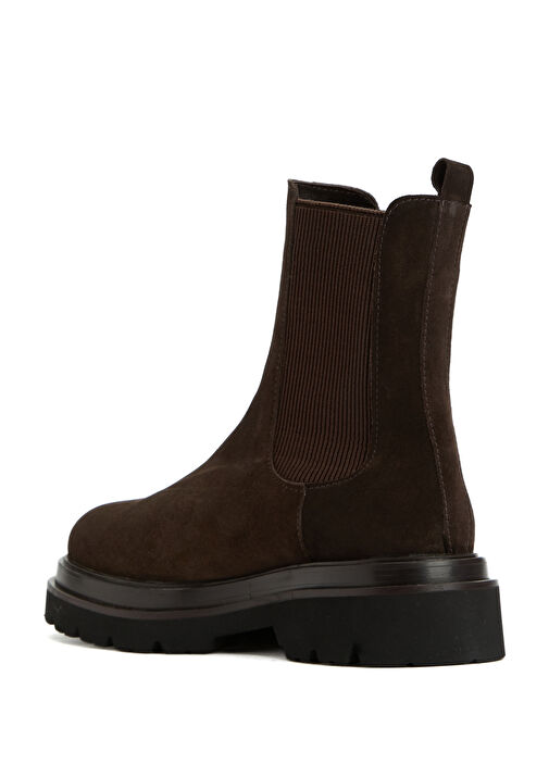 Kahverengi Kadın Deri Bot - Görsel 4