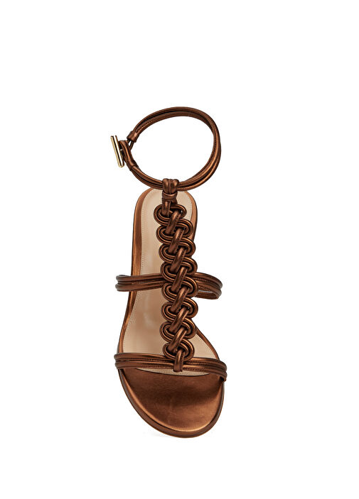 Capua Bronz Kadın Deri Sandalet - Görsel 5