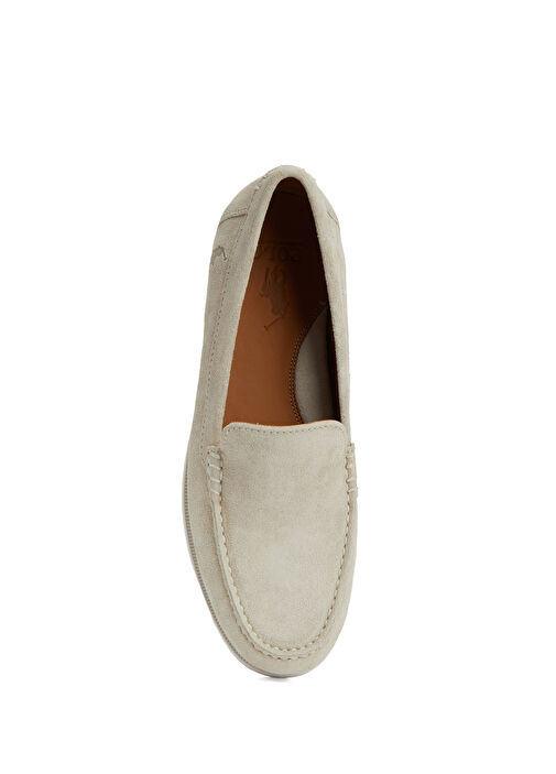 Kırık Beyaz Erkek Süet Loafer - Görsel 5