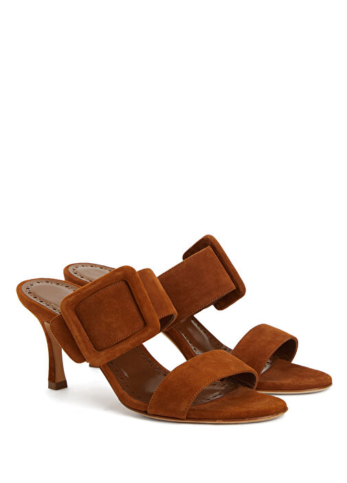 Manolo Blahnik Topuklu Terlik - Görsel 3