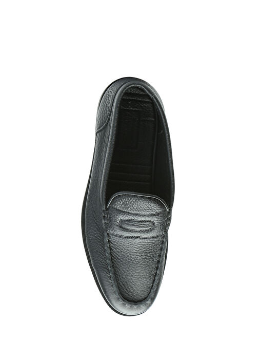 Siyah Erkek Deri Loafer - Görsel 5