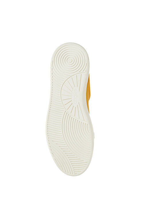 Sarı Logolu Erkek Deri Sneaker - Görsel 6