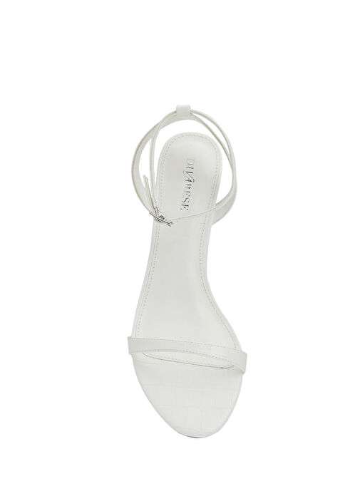 Divarese Divarese Beyaz Kadın Deri Sandalet Beymen'de! Beyaz - 5. görsel